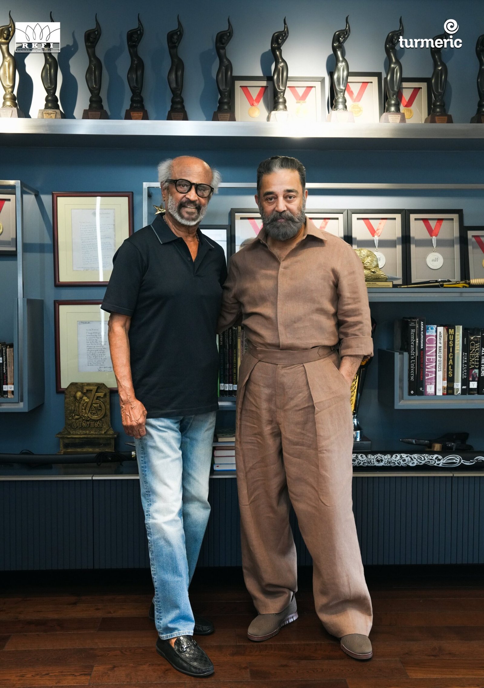 Two Pillars of Indian Cinema                                     One Landmark Moment #Dharman 